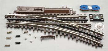 Atlas O 6086 O Scale 21st Century Track System(TM) Nickel Silver Rail w/Brown Ties - 3-Rail -- O-45 Switch Right Hand