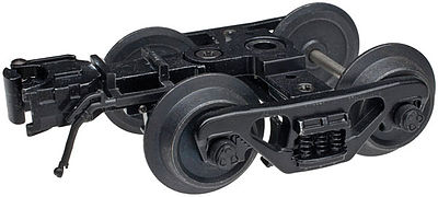 Atlas O 66030 O Scale 100-Ton Roller Bearing Trucks w/Knuckle Coupler - 3-Rail - Ready to Run -- 1 Pair