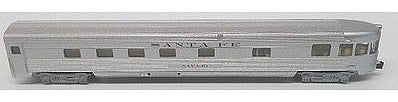 Bachmann 14551 N Scale 85' Fluted-Side Observation w/Lights - Ready to Run -- Santa Fe "Navajo"
