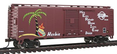 Bachmann 17022 HO Scale Pullman-Standard 40' Steel Boxcar - Ready to Run - Silver Series(R) -- Missouri Pacific (Boxcar Red, Herbie Safety Car)