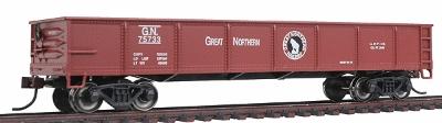 Bachmann 17211 HO Scale 40' Gondola - Ready to Run - Silver Series(R) -- Great Northern #75733 (Boxcar Red, Rocky Silhouette Logo)