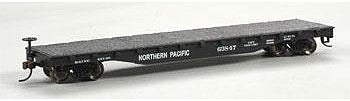 Bachmann 17333 HO Scale 52' Flatcar - Ready to Run - Silver Series(R) -- Northern Pacific