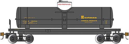 Bachmann 17811 HO Scale 40' Single-Dome Tank Car - Ready to Run - Silver Series(R) -- Eastman Chemical Products UTLX 35294 (black, yellow, white)