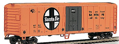 Bachmann 17907 HO Scale 50' Steel Mechanical Reefer - Ready to Run - Silver Series(R) -- Santa Fe #56252 (orange, black)