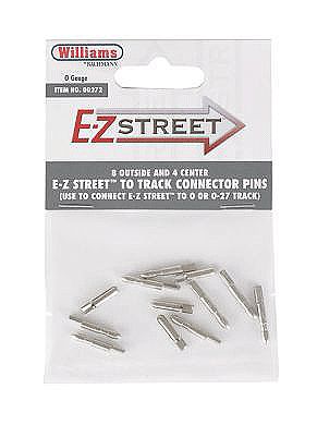 Bachmann 272 O Scale E-Z Street(TM) Accessory -- E-Z Street to 3-Rail Track Joiners/Track Pins pkg(8 Outer, 4 Inner)