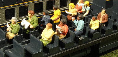 Bachmann 33165 O Scale Seated Passengers pkg(12) -- Waist-Up Only
