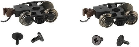 Bachmann 42537 N Scale Roller-Bearing Freight Trucks with Wheels and E-Z Mate(R) Knuckle Couplers -- 1 Pair