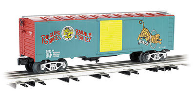 Bachmann 47080 O Scale 40' Steel Boxcar - 3-Rail - Ready to Run - Williams(TM) -- Ringling Bros. and Barnum & Bailey(TM) #33 (Tiger)