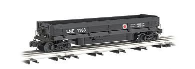 Bachmann 47953 O Scale Operating Coal Dump Car - 3-Rail - Ready to Run - Williams(TM) -- Lehigh & New England (black)