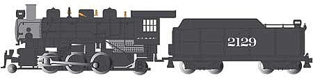 Bachmann 51555 N Scale 2-6-2 Prairie - Standard DC -- Santa Fe 2129 (black)