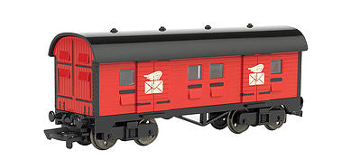 Bachmann 76040 HO Scale Thomas & Friends(R) Accessories -- Mail Car (red, black, White Envelopes with Wings)