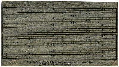 Blair Line 115 HO Scale 2-Lane Wood Grade Crossing -- Kit