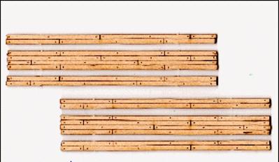 Blair Line 122 HOn3 Scale Wood Grade Crossing pkg(2) -- Two Lane 3-9/16" Long