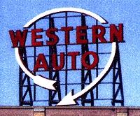 Blair Line 1501 All Scale Laser-Cut Wood Billboards - Small for Z, N & HO -- Western Auto - 2-1/2" Wide x 2" Tall 6.4 x 5.1cm