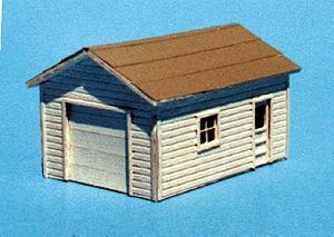 Blair Line 173 HO Scale One-Car Garage -- 2-3/4 x 1-3/4" 6.8 x 4.4cm