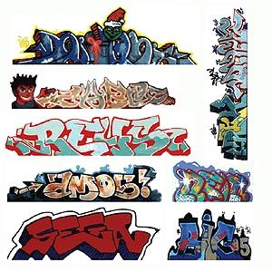 Blair Line 2246 HO Scale Graffiti Decals Mega Set -- Set #3 pkg(8)