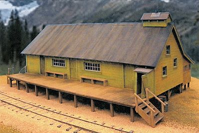 BTS 17475 O Scale West Side Lumber Co. Reynolds Cook House -- Kit - Scale 40 x 52'