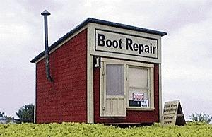 BTS (Better Than Scratch) 27230 HO Scale Cabin Creek Series -- Boot Repair Shop - 2 x 3-5/16"