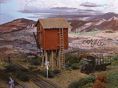 Campbell Scale Models 421 HO Scale Square Water Tower -- 3 x 3-1/4" 7.5 x 8.5cm