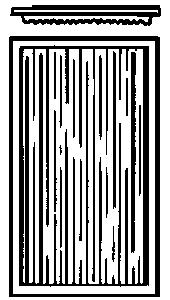 Campbell Scale Models 910 HO Scale Skylights - Plastic -- Corrugated Type pkg(4)