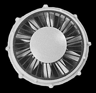 Cannon & Company 1707 HO Scale 36" Radiator Fan -- For First Generation EMD Diesels pkg(4)