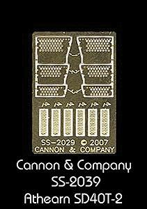 Cannon & Company 2029 HO Scale Engine Step Set (Photo-Etched Brass) -- For Athearn SD40T-2