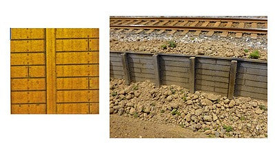 Chooch Enterprises 8612 All Scale Flexible Timber Retaining Wall -- Large for HO, S & O Scales 3-3/4 x 12" 9.5 x 30.5cm