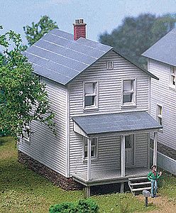 City Classics 111 HO Scale Railroad Street Company House -- Kit - 2-1/4 x 5 x 3-3/4" 5.7 x 12.7 x 9.5cm