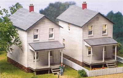 City Classics 112 HO Scale Railroad Street Company House pkg(3) -- Kit - Each: 2-1/4 x 5 x 3-3/4" 5.7 x 12.7 x 9.5cm