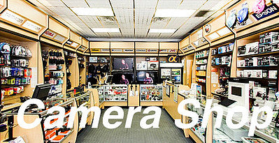 City Classics 1303 HO Scale Picture Window Photo Interior - Camera Shop -- Fits 3 to 3-1/2" 7.6 to 8.9cm Wide x 1-5/8" 4.1cm Building Storefront