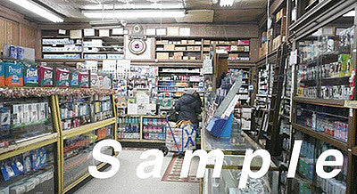 City Classics 1309 HO Scale Picture Window Photo Interior - Small Store #1 -- Fits 3 to 3-1/2" 7.6 to 8.9cm Wide x 1-5/8" 4.1cm Building Storefront