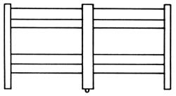 City Classics 206 HO Scale Short Upper Walls -- With Windows pkg(2)
