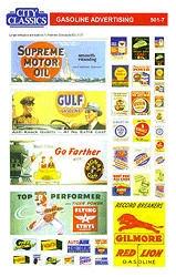 City Classics 5017 HO Scale Gasoline Advertising Signs -- Fit 933-3133 (Sold Separately)