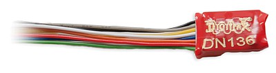 Digitrax DN136D All Scale DN136D Series 6 Control Decoder for N & HO -- Wired - .55 x .404 x .2" 13.9 x 10.3 x 5mm