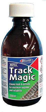 Deluxe Materials AC26 All Scale Track Magic Liquid Track Cleaner -- 8-1/2oz 250mL