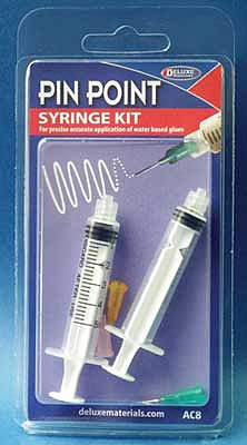 Deluxe Materials AC8 All Scale Pin Point Syringe Kit -- For Water-Based Glues