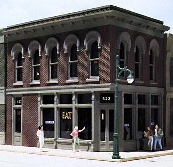 Design Preservation Models 11500 HO Scale The Other Corner Cafe - Woodland Scenics DPM Landmark Structures(R) -- Kit - 4-3/4 x 3" 12 x 7.7cm