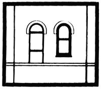 Design Preservation Models 30105 HO Scale Modular Building System(TM) -- Dock Level Wall Sections w/Arched Entry - Kit