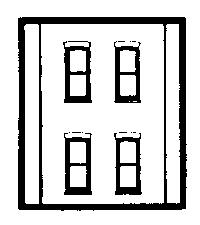 Design Preservation Models 30138 HO Scale Modular Building System(TM) -- Two-Story Wall Sections w/4 Rectangular Windows - Kit