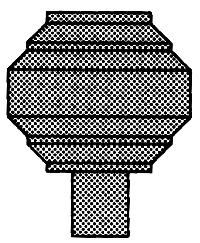 Detail Associates 2102 HO Scale Spark Arrestors -- Round pkg(2)