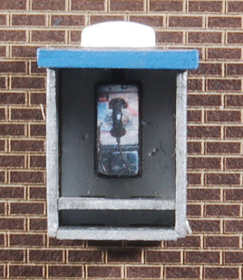 GCLaser 19091 HO Scale Telephone Booth w/Straight Sides 2-Pack -- Laser-Cut Matboard Kit - Each: 3/8 x 5/16 x 9/16" 1 x .8 x 1.4cm