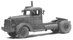 GHQ 56006 N Scale American Truck - (Unpainted Metal Kit) -- 1941 Model 344 Tractor Only