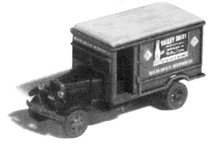GHQ 56014 N Scale American Truck - (Unpainted Metal Kit) -- 1930s Railway Express Agency Truck