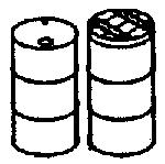 Grandt Line 5041 HO Scale Drums & Lids -- 55-Gallon 126L pkg(12)
