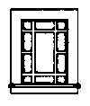 Grandt Line 8022 N Scale Windows -- Victorian Picture pkg(8)