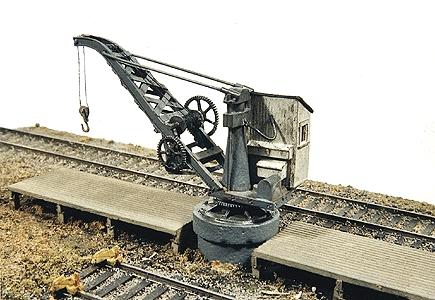 JL Innovative Design 391 HO Scale Industrial Pillar Crane & Dock -- Kit