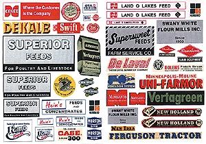 JL Innovative Design 483 HO Scale Grain Elevator F&S Signs Series II, 50s to Present