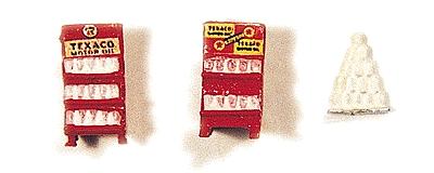 JL Innovative Design 826 HO Scale Oil Racks -- Mixed Brands