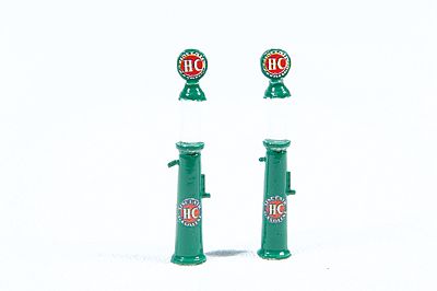 JL Innovative Design 936 HO Scale Custom Gravity-Feed Gas Pump -- Sinclair pkg(2)