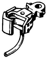 Kadee 1840 G Scale Coupler for Converting G Scale to #1 Scale -- Reverse Offset (1-5/16" railtop to underbody)